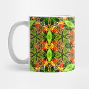 Canna flower pattern resembling the beak of a bird Mug